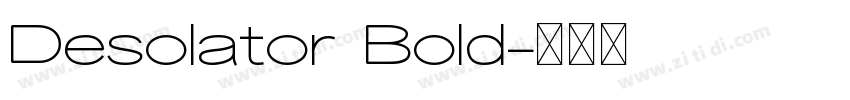 Desolator Bold字体转换